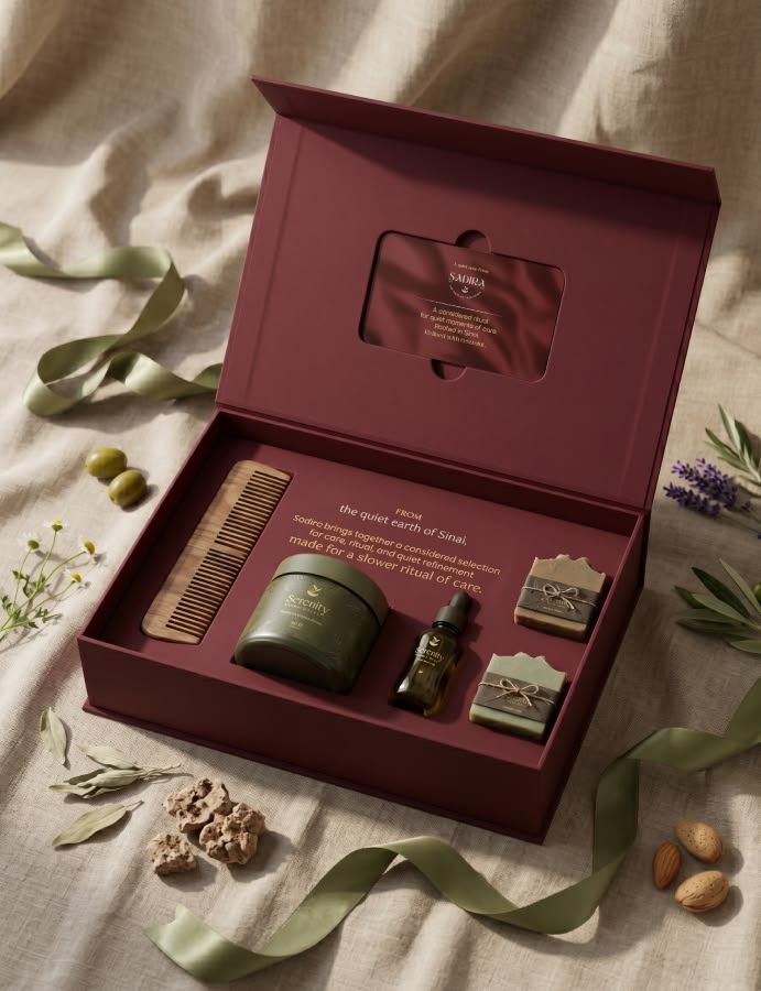 Luxury spa gift packaging project