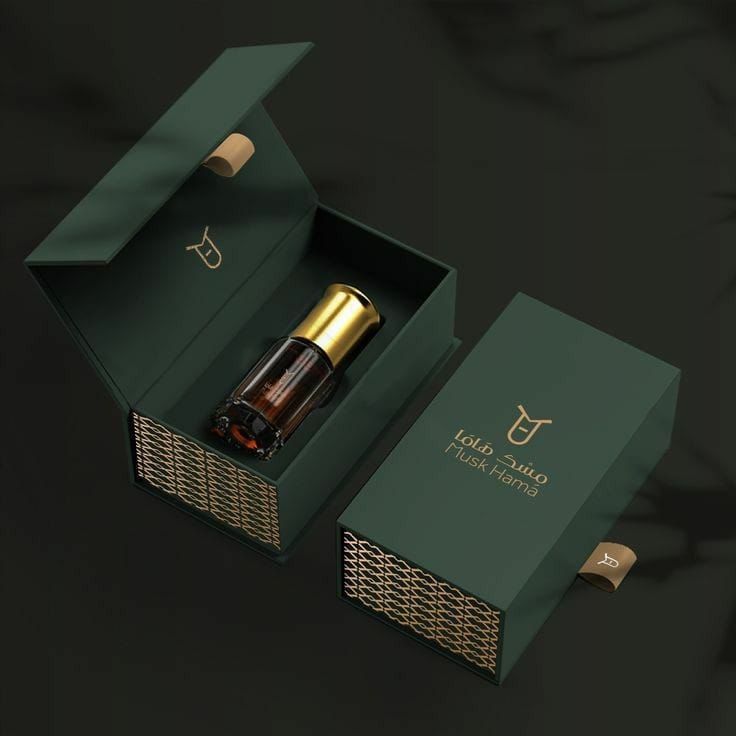 Oud perfume rigid box packaging project
